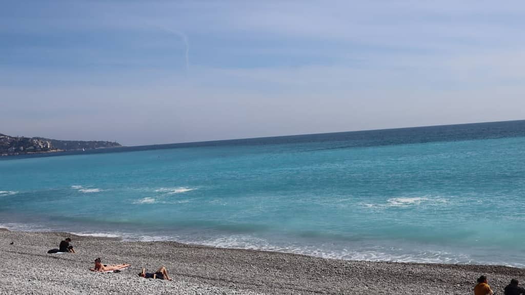 beach in Nice, South of France