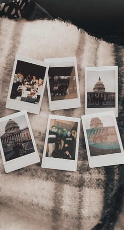 Polaroids of my friends and I in D.C.