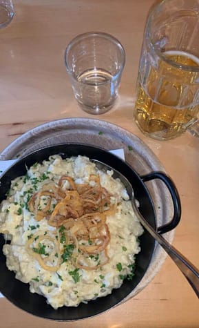 Salzburg and Innsbruck , delicious meal in Salzburg